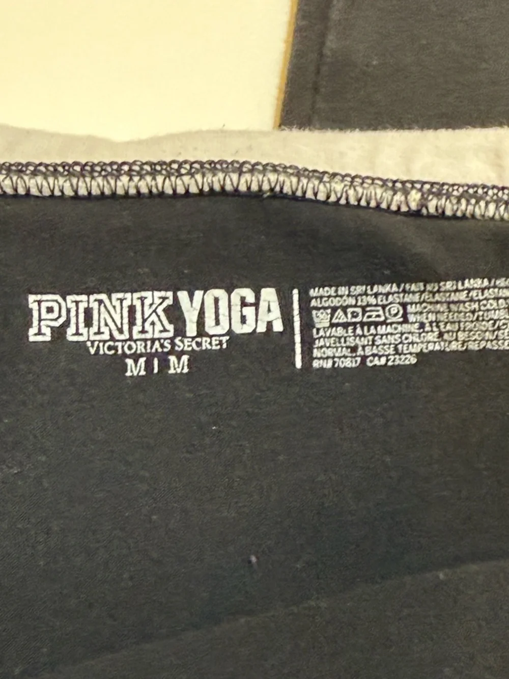 Rare Y2K Victoria's Secret PINK Foldover Flare Yoga Pants Sequined Waistband - Picture 5 of 7